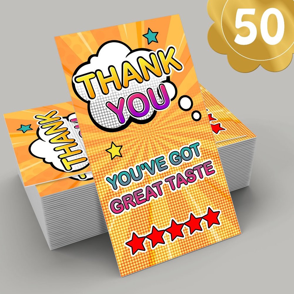 ♥️ 5x25 / 50 Thank You Cards